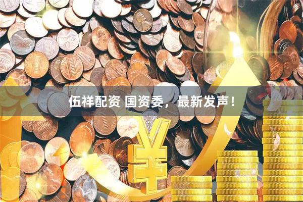 伍祥配资 国资委，最新发声！