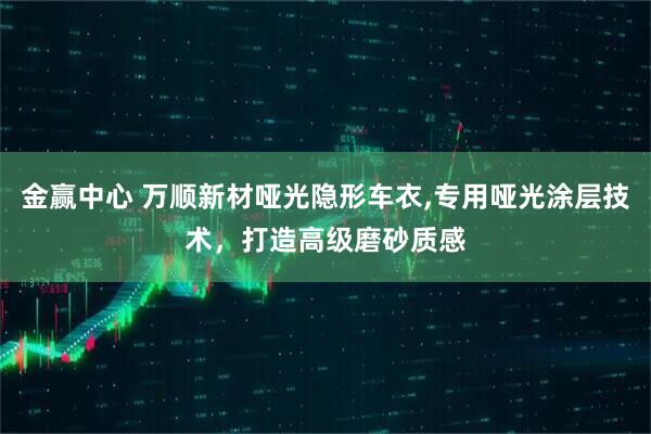 金赢中心 万顺新材哑光隐形车衣,专用哑光涂层技术，打造高级磨砂质感